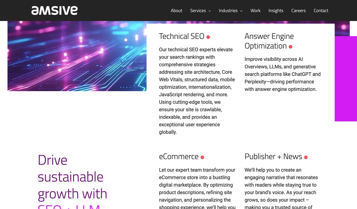 Amsive seo aeo llm optimization