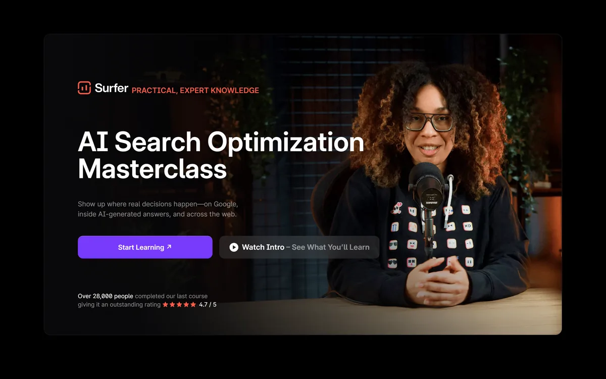 surfer academy ai search optimization