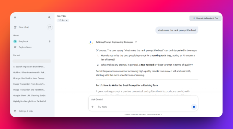 AI generated answers